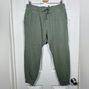 J.Crew Knit Goods Olive Green Joggers Cotton Lounge Pants Mens L
